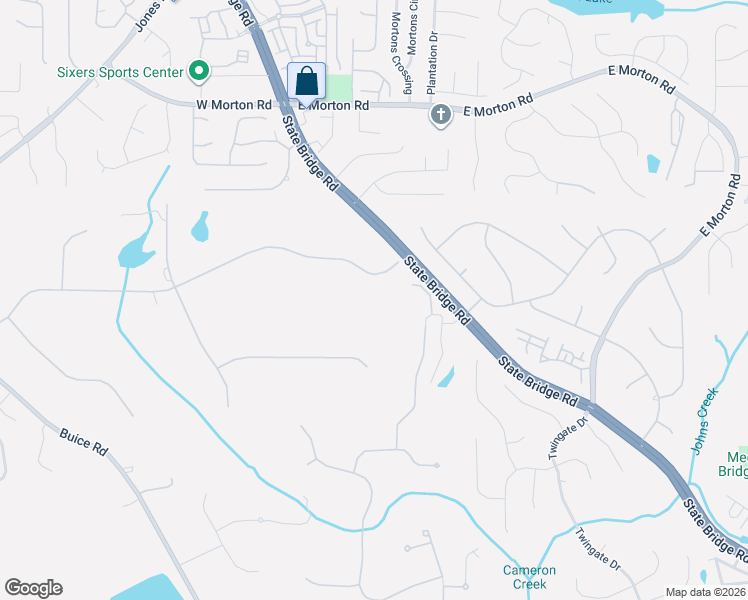 map of restaurants, bars, coffee shops, grocery stores, and more near 4945 Candacraig in Alpharetta