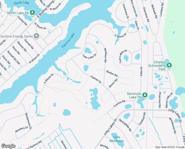 map of restaurants, bars, coffee shops, grocery stores, and more near 553 Palmer Drive in Southport