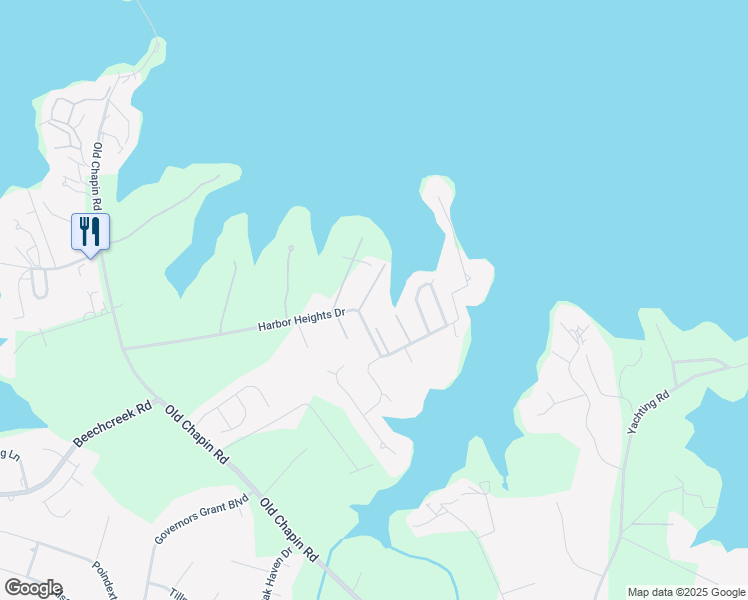 map of restaurants, bars, coffee shops, grocery stores, and more near 301 Harbor Heights Drive in Lexington