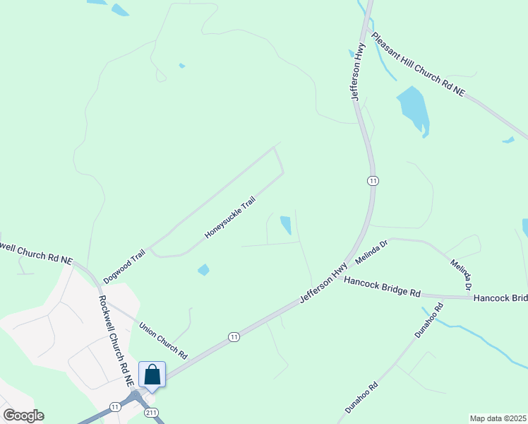 map of restaurants, bars, coffee shops, grocery stores, and more near 508 Harbins Ridge in Winder