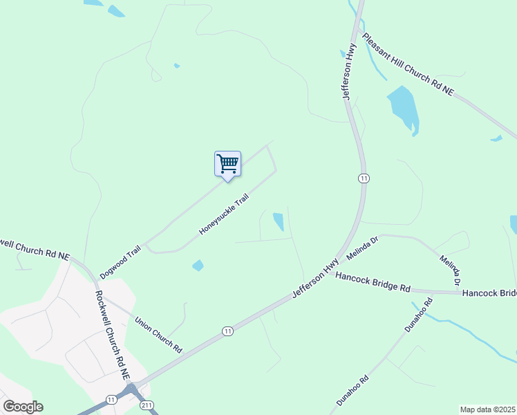 map of restaurants, bars, coffee shops, grocery stores, and more near 508 Harbins Ridge in Winder