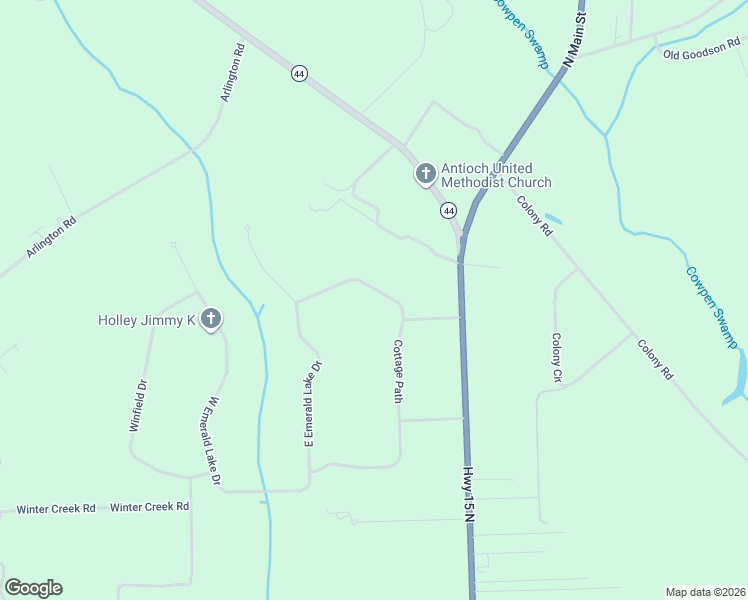 map of restaurants, bars, coffee shops, grocery stores, and more near 3960 Cottage Path in Sumter