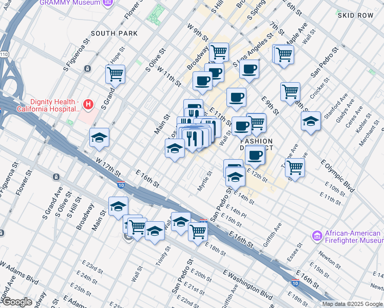 322 East Pico Boulevard, Los Angeles CA Walk Score