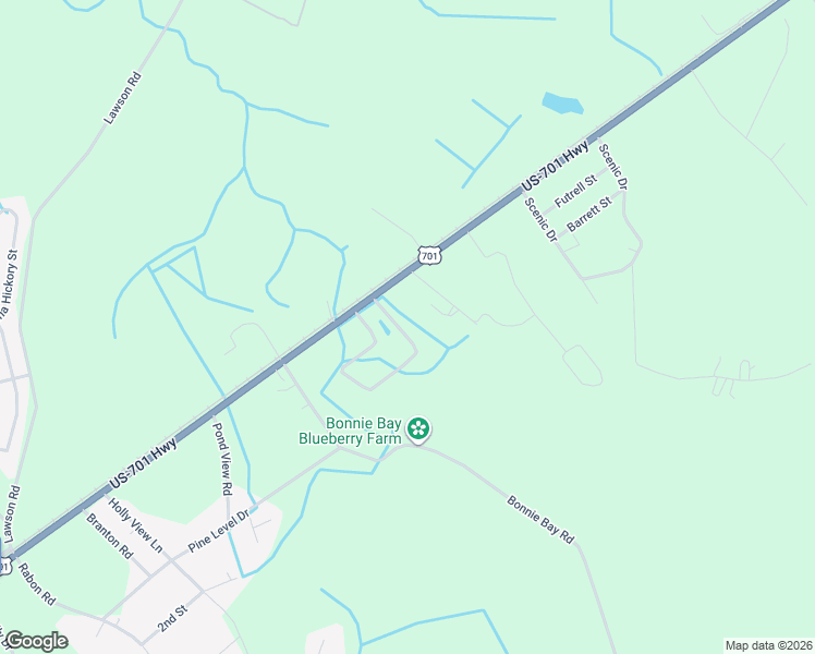 map of restaurants, bars, coffee shops, grocery stores, and more near 248 Quail Run Road in Loris