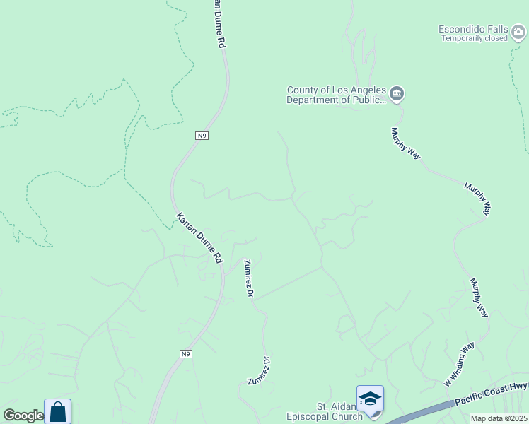 map of restaurants, bars, coffee shops, grocery stores, and more near 28247 Via Acero in Malibu