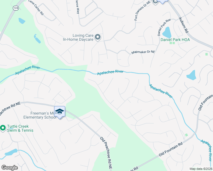map of restaurants, bars, coffee shops, grocery stores, and more near 2448 Radcliffe Court in Dacula