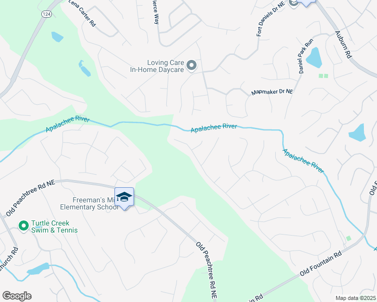 map of restaurants, bars, coffee shops, grocery stores, and more near 1600 Brisbane Drive in Dacula