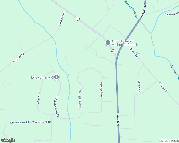 map of restaurants, bars, coffee shops, grocery stores, and more near 3960 Cottage Path in Sumter