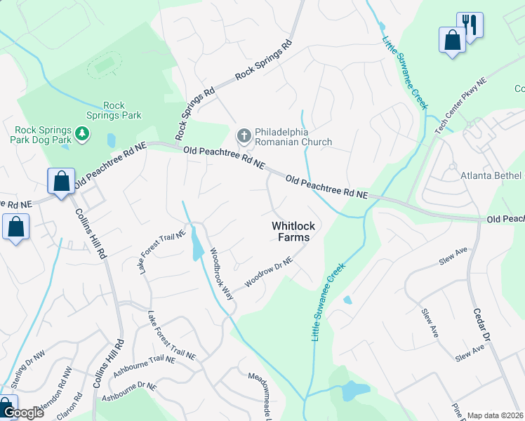 map of restaurants, bars, coffee shops, grocery stores, and more near 631 Cordun Court in Lawrenceville