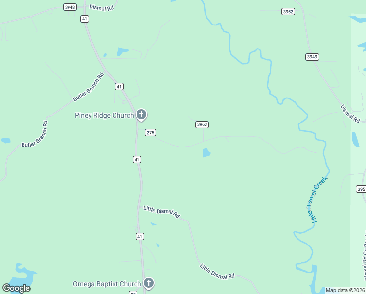 map of restaurants, bars, coffee shops, grocery stores, and more near County Road 275 in Arley