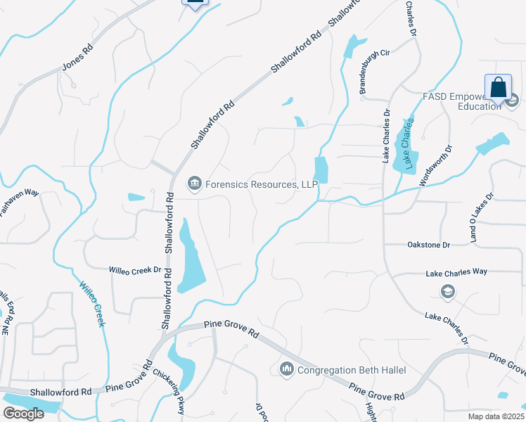 map of restaurants, bars, coffee shops, grocery stores, and more near 330 Plantation Way in Roswell