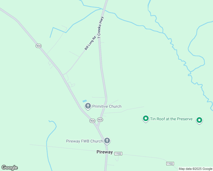map of restaurants, bars, coffee shops, grocery stores, and more near 15459 7 Creeks Highway in Tabor City
