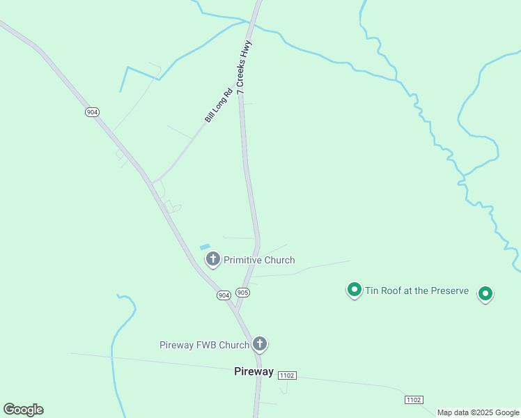 map of restaurants, bars, coffee shops, grocery stores, and more near 15459 7 Creeks Highway in Tabor City