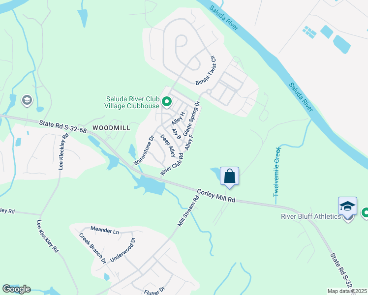 map of restaurants, bars, coffee shops, grocery stores, and more near 106 Glade Spring Drive in Lexington