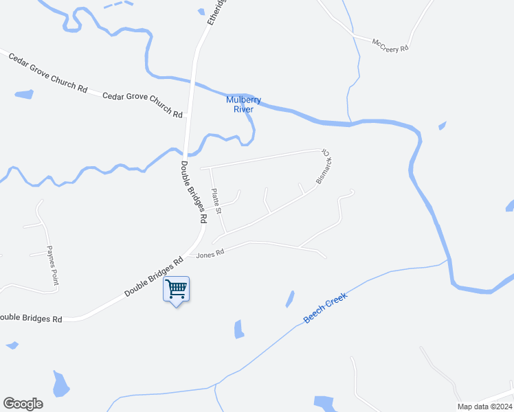 map of restaurants, bars, coffee shops, grocery stores, and more near 204 Stream Side Court in Winder