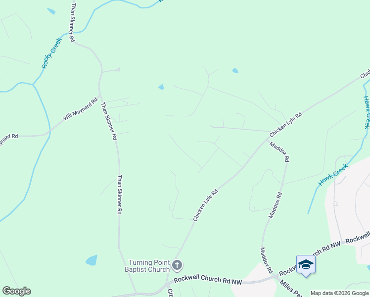 map of restaurants, bars, coffee shops, grocery stores, and more near Olden Way in Winder
