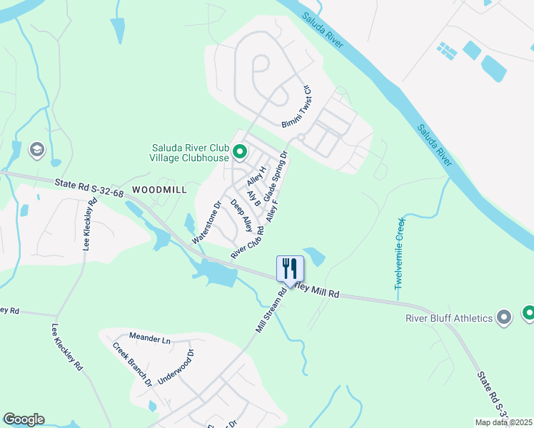 map of restaurants, bars, coffee shops, grocery stores, and more near 106 Glade Spring Drive in Lexington