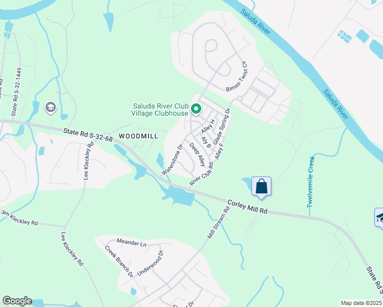 map of restaurants, bars, coffee shops, grocery stores, and more near 121 Travertine Crossing in Lexington