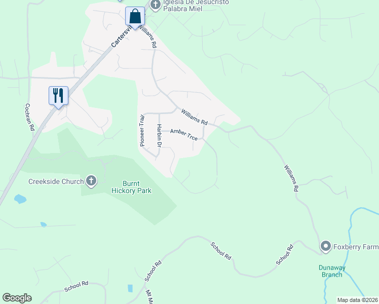 map of restaurants, bars, coffee shops, grocery stores, and more near 60 Caylee Court in Dallas