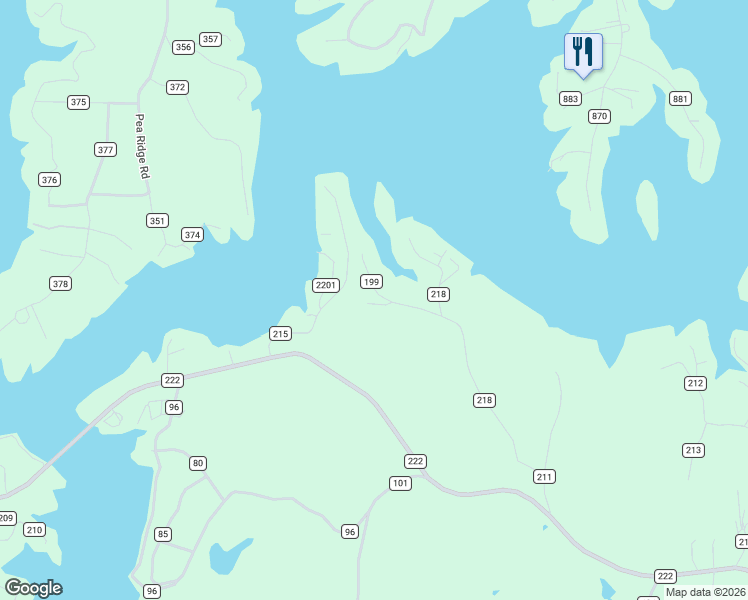 map of restaurants, bars, coffee shops, grocery stores, and more near 260 County Road 199 in Bremen