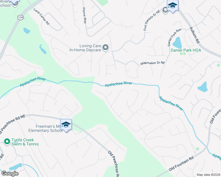 map of restaurants, bars, coffee shops, grocery stores, and more near 2476 Moultrie Court in Dacula