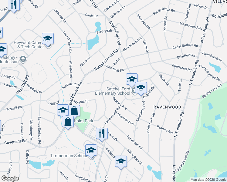 map of restaurants, bars, coffee shops, grocery stores, and more near 4873 Reamer Avenue in Columbia
