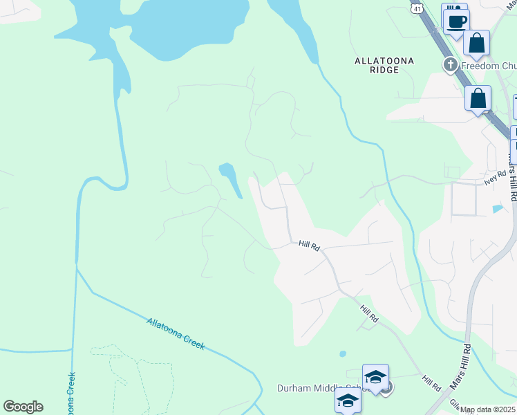 map of restaurants, bars, coffee shops, grocery stores, and more near 5355 Lake Redwine Cv in Acworth
