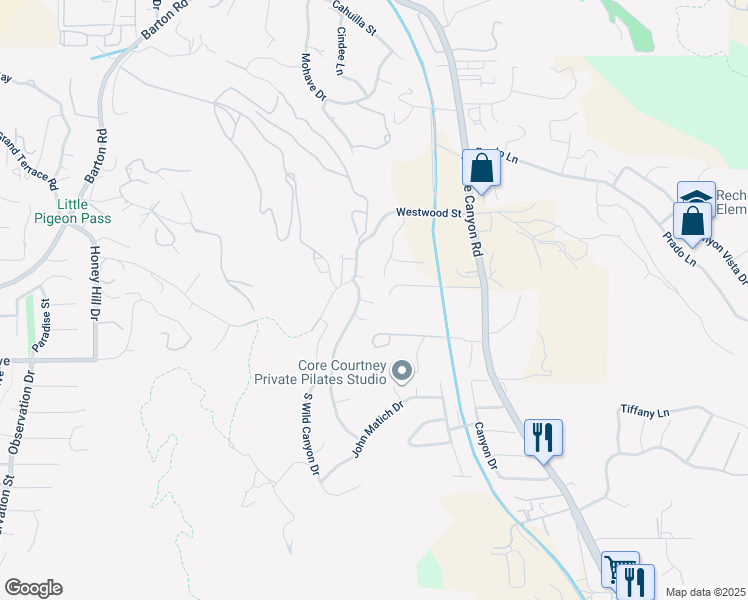 map of restaurants, bars, coffee shops, grocery stores, and more near 2012 South Glenwood Avenue in Colton