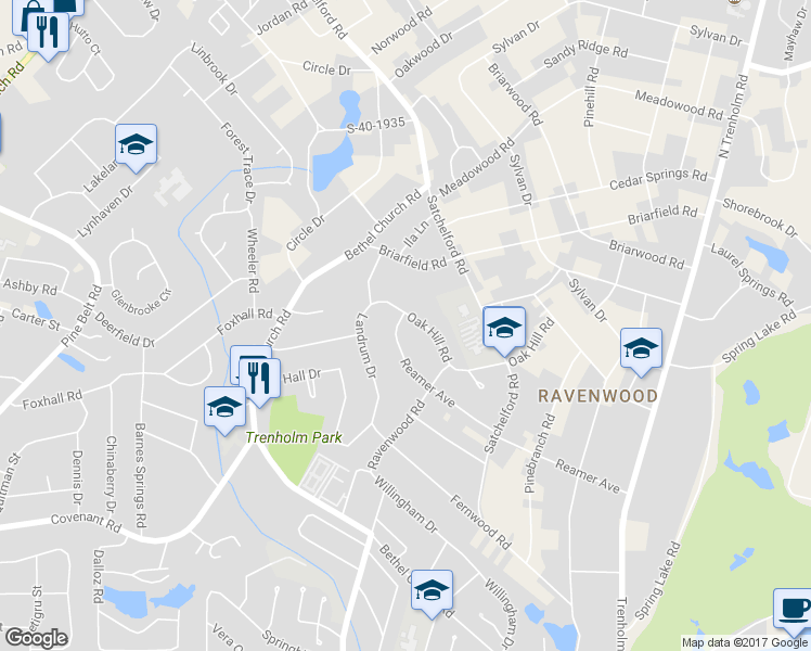 map of restaurants, bars, coffee shops, grocery stores, and more near 4873 Reamer Avenue in Columbia