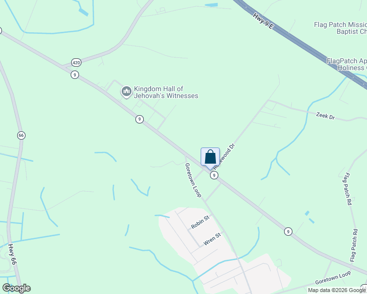 map of restaurants, bars, coffee shops, grocery stores, and more near 1929 Highway 9 Business West in Loris