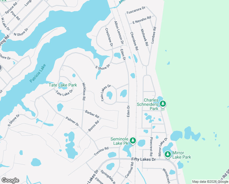 map of restaurants, bars, coffee shops, grocery stores, and more near 1115 Twin Lakes Drive in Southport