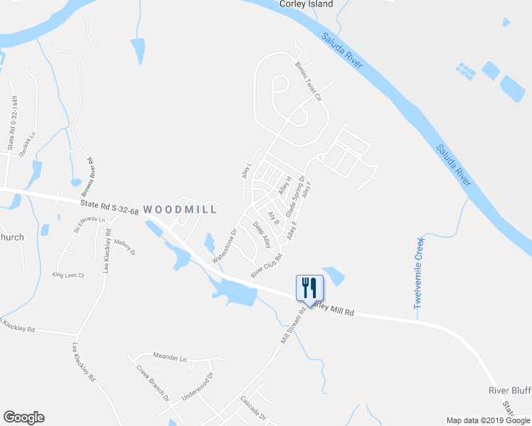 map of restaurants, bars, coffee shops, grocery stores, and more near 234 River Club Road in Lexington
