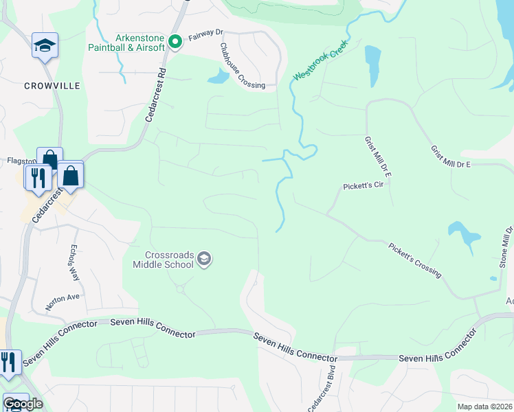 map of restaurants, bars, coffee shops, grocery stores, and more near 257 Branch Valley Drive in Dallas