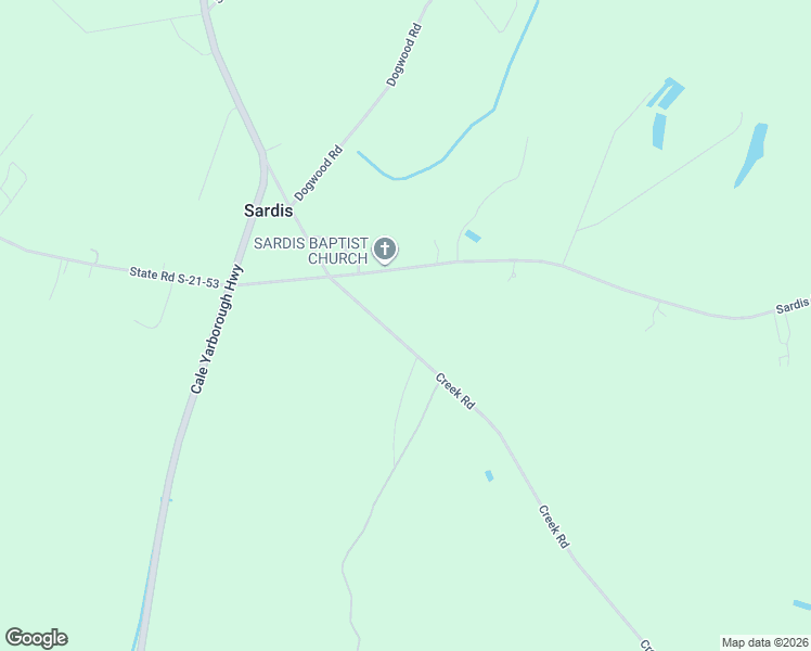 map of restaurants, bars, coffee shops, grocery stores, and more near 2943 Creek Road in Timmonsville