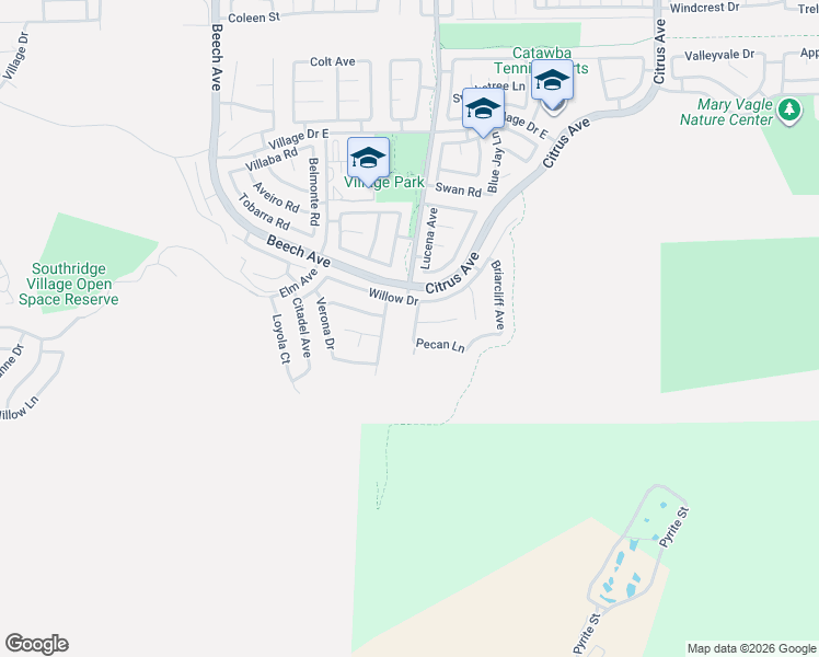 map of restaurants, bars, coffee shops, grocery stores, and more near 11952 Alpine Drive in Fontana