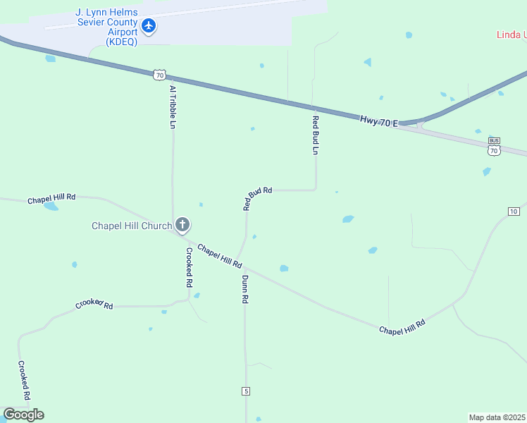 map of restaurants, bars, coffee shops, grocery stores, and more near 183 Red Bud Road in De Queen