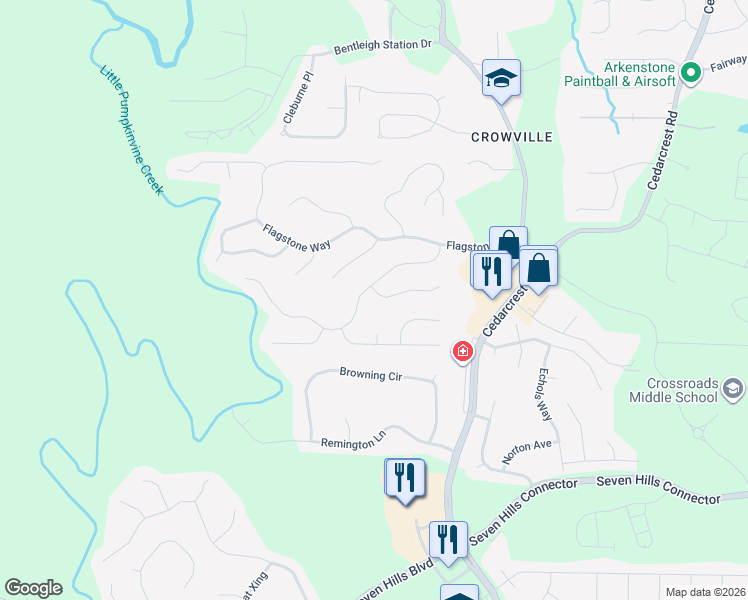 map of restaurants, bars, coffee shops, grocery stores, and more near 30 Paddington Place in Acworth