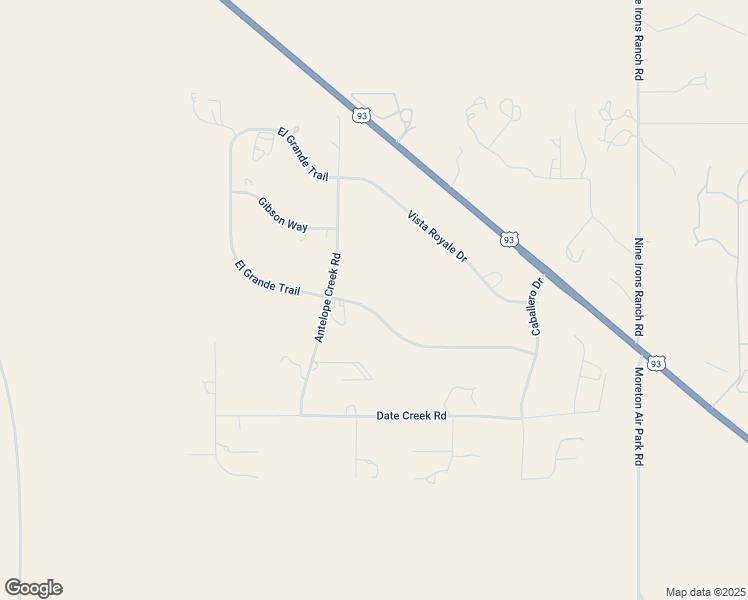 map of restaurants, bars, coffee shops, grocery stores, and more near 21600 El Grande Trail in Wickenburg