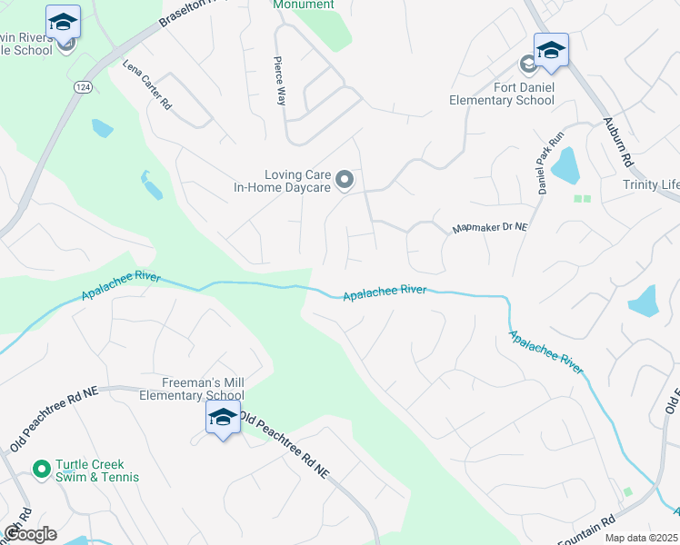 map of restaurants, bars, coffee shops, grocery stores, and more near 1618 Fort Connors Way in Dacula