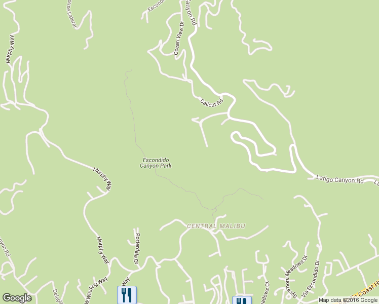 map of restaurants, bars, coffee shops, grocery stores, and more near 27495 Latigo Bay View Drive in Malibu