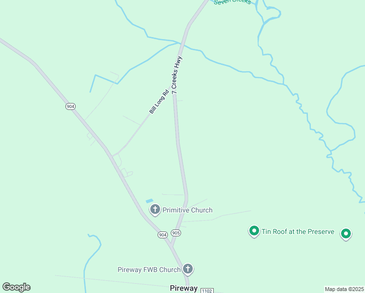 map of restaurants, bars, coffee shops, grocery stores, and more near 15317 7 Creeks Highway in Tabor City