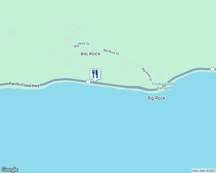 map of restaurants, bars, coffee shops, grocery stores, and more near 20300 Pacific Coast Highway in Malibu