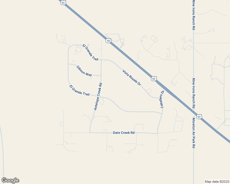 map of restaurants, bars, coffee shops, grocery stores, and more near 21600 El Grande Trail in Wickenburg