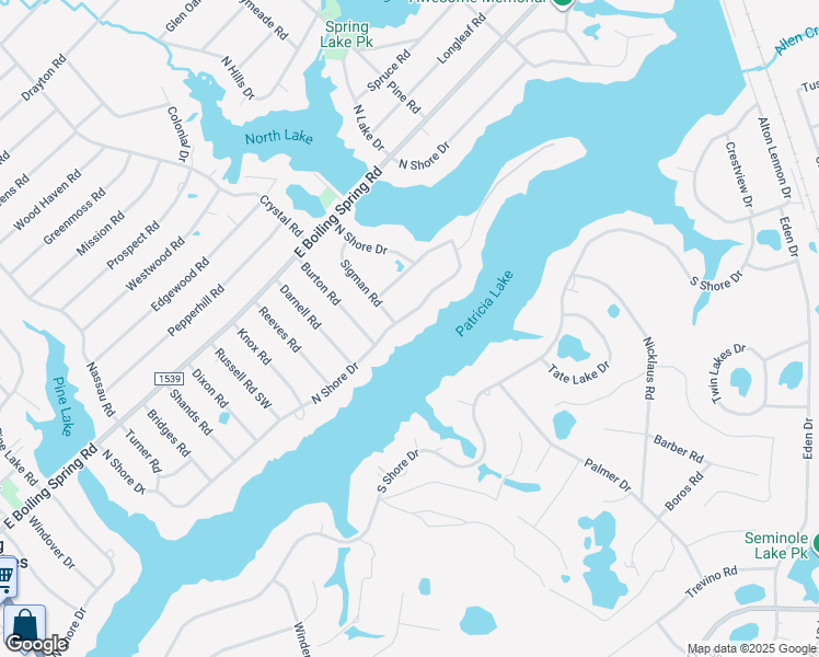 map of restaurants, bars, coffee shops, grocery stores, and more near 766 N Shore Dr in Southport