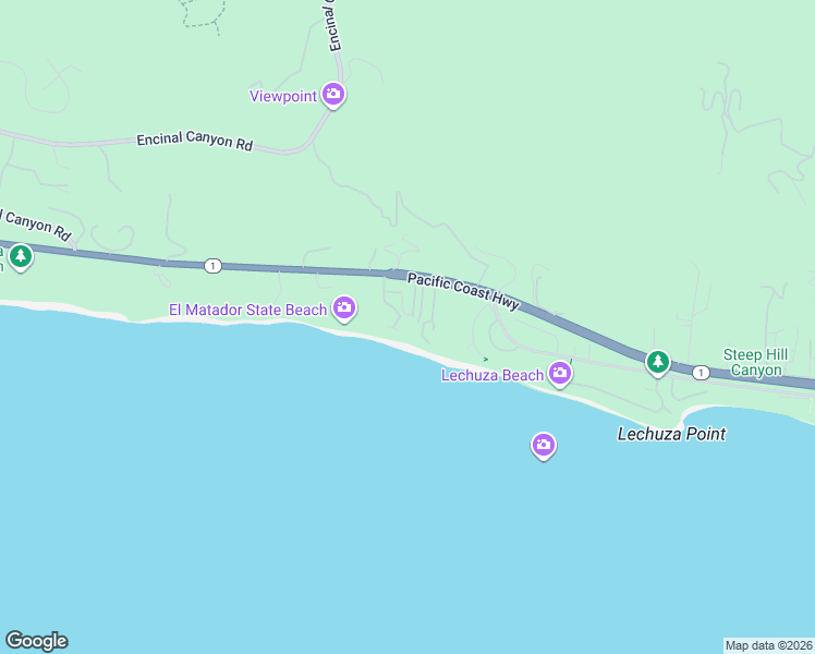 map of restaurants, bars, coffee shops, grocery stores, and more near 32020 Pacific Coast Highway in Malibu