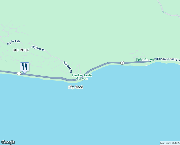map of restaurants, bars, coffee shops, grocery stores, and more near 19812 Pacific Coast Highway in Malibu