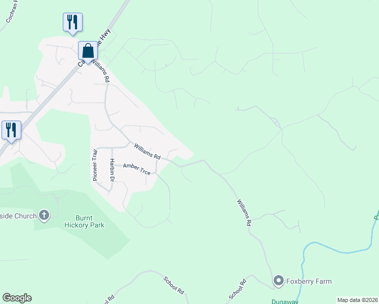 map of restaurants, bars, coffee shops, grocery stores, and more near 809 Williams Road in Dallas