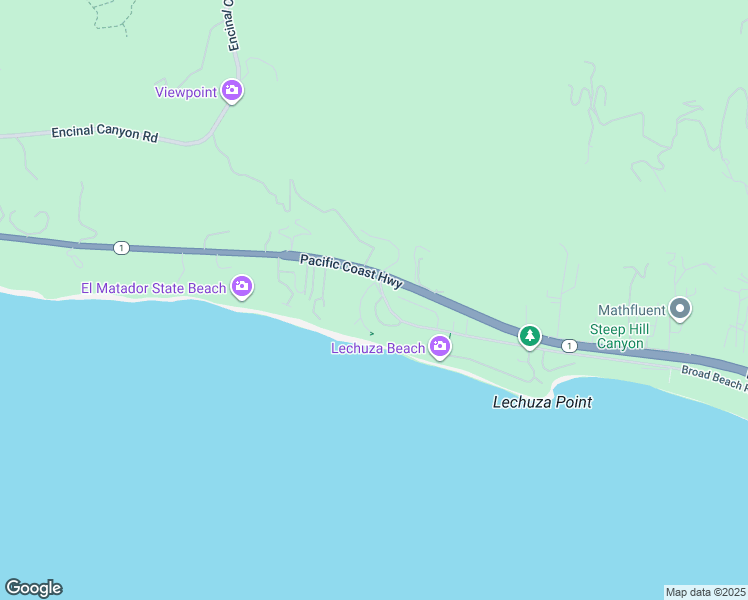 map of restaurants, bars, coffee shops, grocery stores, and more near 31846 Seafield Drive in Malibu