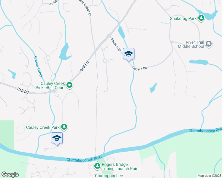 map of restaurants, bars, coffee shops, grocery stores, and more near 10657 Polly Taylor Road in Johns Creek