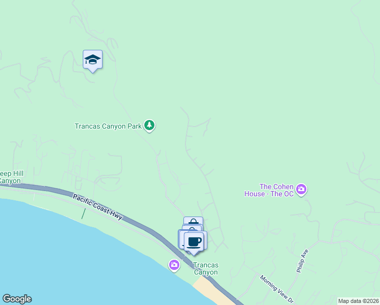 map of restaurants, bars, coffee shops, grocery stores, and more near 30612 Sicomoro Drive in Malibu